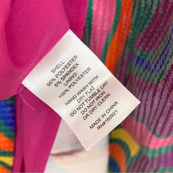 Alden Adair Multicolor Swirl Wonderland Sequin Piper Dress NWT Size XS - Picture 9 of 11